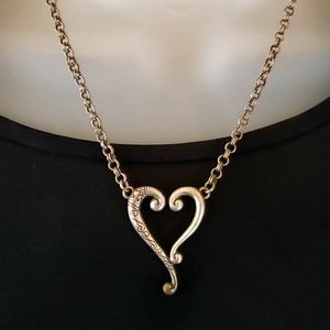 Brighton Open Heart Necklace. Features pretty chai